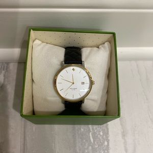 Kate Spade Black Lather Watch - New